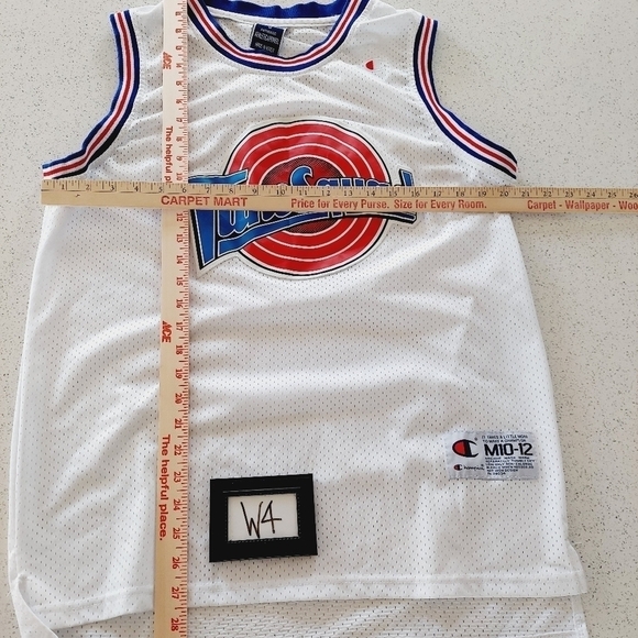 Space Jam Tune Squad Daffy Duck Champion Jersey Sz Medium 90's Michael Jordan - Picture 10 of 14